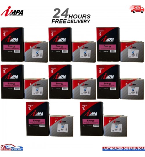 8X IMPA 2K MS Clearcoat / LACQUER With Hardener 7.5 Litre kit
